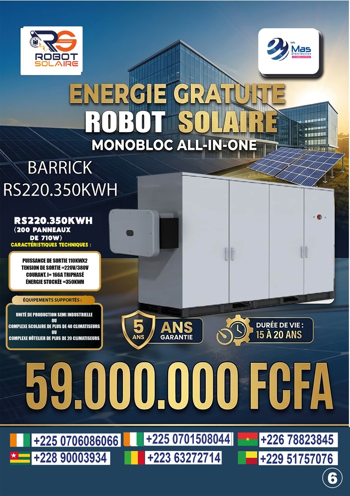 Barrick RS220.350 kWh