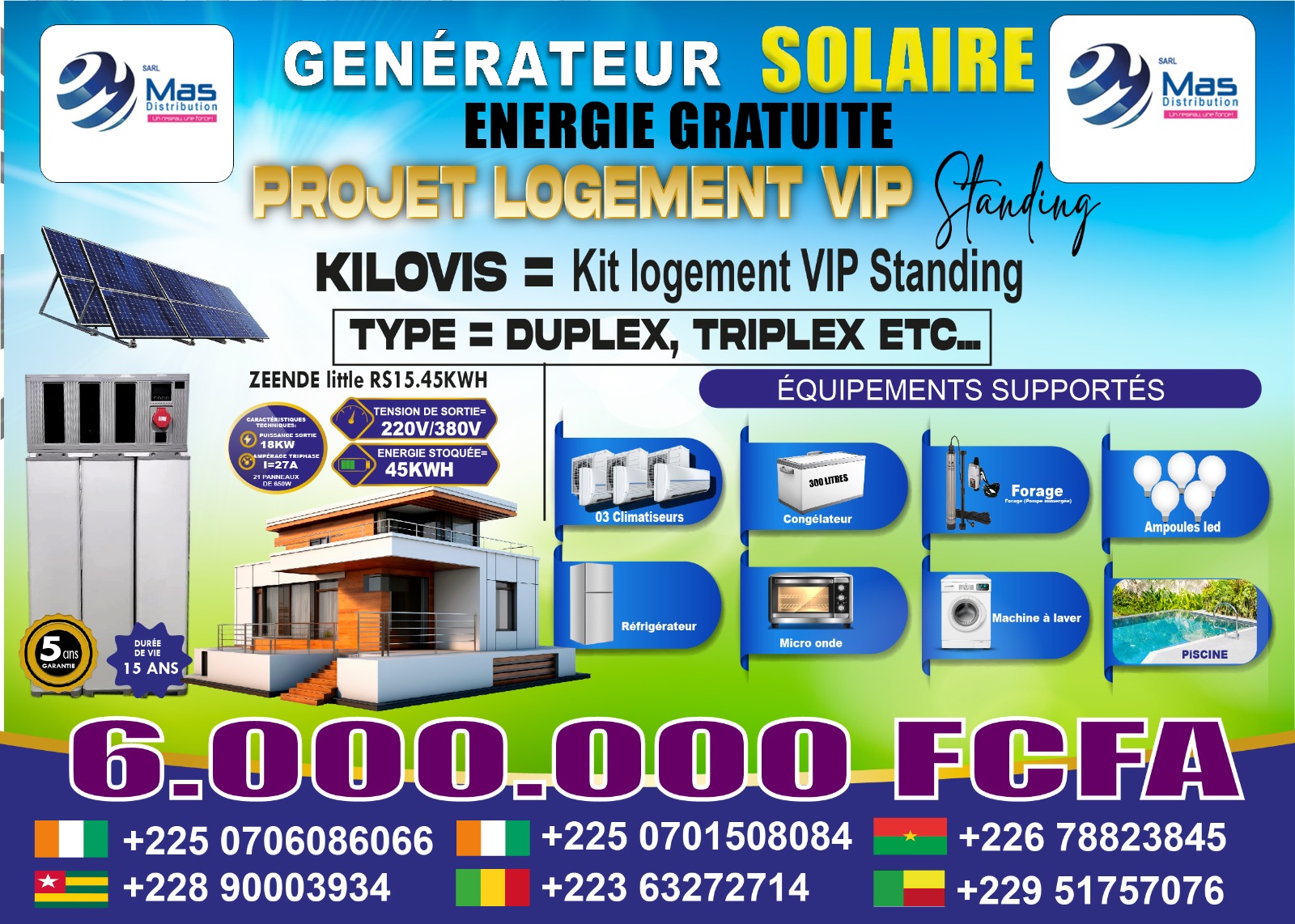 KILOVIS — Kit Logement VIP Standing (RS15.45 kWh)
